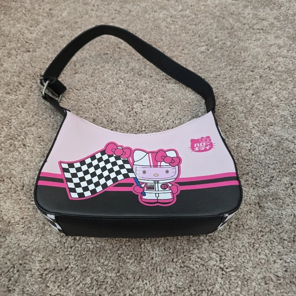 Loungefly Hello Kitty Racer Shoulder Bag - Picture 1 of 2